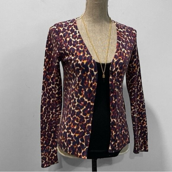 Animal Print Sweater Cardigan - Picture 7 of 15